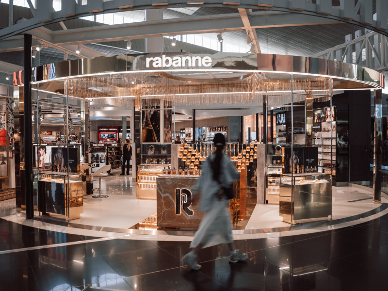 Rabanne at Barcelona-El Prat airport, Terminal 1, Barcelona