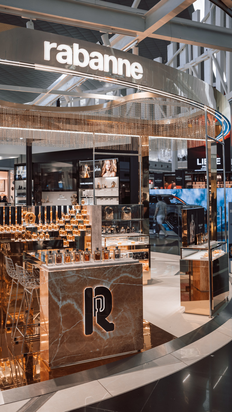 Rabanne at Barcelona-El Prat airport, Terminal 1, Barcelona